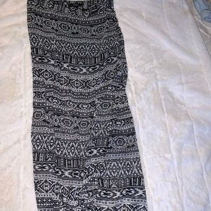 Aztec Patterned Maxi Skirt